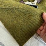 J.Crew Green Wool Horn Button Cropped Cardigan Sweater M Photo 6