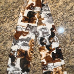 Vintage Women Men Rectangular Scarf Dogs Sitting‎ Long Scarf White Photo 0