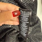 City Chic NWT Sequin Glow Dress In Black Size XXS/12 Photo 6