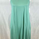 Aqua seafoam green jersey knit swing dress with pockets size small NWT Photo 2