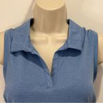 Travis Mathew NWT  Coto Performance Polo Tank Top Medium Blue Golf Sporty Tennis Photo 4