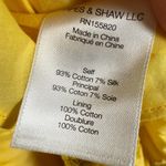 Veronica Beard  Virginia Sun Yellow One Shoulder Floral Tiered Maxi Dress Size 16 Photo 14