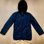 ZARA  Woman Faux Fur Hoodie Parka, Black, Size M Photo 1