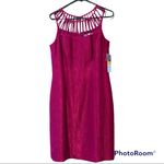 Antonio Melani  size 6 fuschia dress strappy cage cutout neckline sleeveless NEW Photo 11