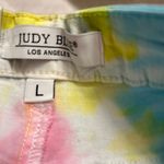 Judy Blue  Pink and Blue Tie-Dye Jean Shorts Photo 2