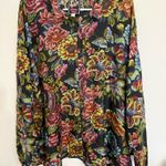 Johnny Was  100% silk button down XL Photo 0