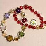 Colorful Beaded Bracelet Set (Set V) Red Photo 0