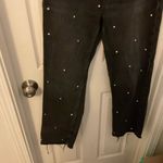 ZARA  High Rise Straight leg ankle rigid Jewel Jeans  size 6 Photo 3