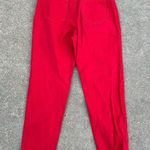 Vintage 90s red high rise taper leg mom jeans Size 28 Photo 5