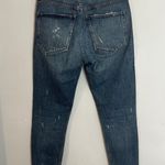 AGOLDE - Jamie High Rise Classic Jeans Distressed Raw Hem Button Fly Denim Photo 3