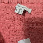 American Eagle  Women's Pink Peplum Tube Top Button Front Size Large Photo 5