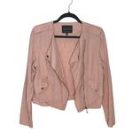 Sanctuary  Light Pink Lyocell Moto Jacket Women's Medium Soft Lightweight EUC‎ Photo 2