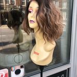 Bob Wig short sidePart earth tones blonde brown Size 10 Photo 7