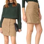 Tory Burch Lucitano Corduroy Skirt in Beechwood. Size 14 Photo 1