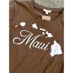 Zenana NWT Maui Hawaii T-shirt Juniors Large Tall/Long Photo 1