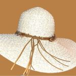 ALDO  gorgeous natural straw wide brim sun hat!! Photo 4