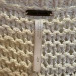 Free People Women's Large V Neck Knit Sweater 3/4 Sleeve Beige Cotton Blend Photo 3