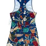 Johnny Was  racerback TeeBee Active Polo Tank Tennis mini Dress Blue Floral  NEW Photo 3