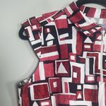 IBKUL Sleeveless Polo Shirt Large Black Red Golf Active Performance Cap Sleeve Photo 4