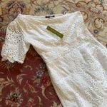 Gianni Bini  white eyelet lace midi dress Photo 2