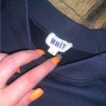 WHIT 2018 fall embroidered sweatshirt S $450 Blue Photo 1