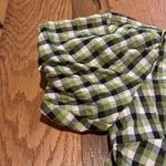 Urban Outfitters Daisy Street Faux Wrap Front Smock Dress Green Plaid Gingham Seer Sucker Size XS Photo 7