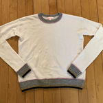 Lisa Todd Waffle Knit Cotton Long Sleeve White Size XS Photo 0
