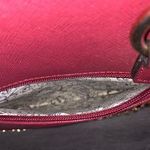 Maroon Rhinestone Shoulder Purse Red Photo 5