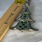Vintage Christopher Radko Shiney Brite silver tree ornament necklace. Photo 7