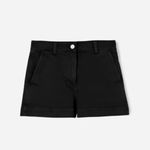 Everlane The Cotton Twill Shorts in Black Photo 2