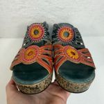 L'ATISTE L’Artiste Sz 39 US 8.5 Spring Step Beverly Sandal Platform Heel Multi Leather Photo 8