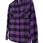 Dixxon Flanel Company Purple The Heiress Bufallo Check Pearl Snap Shirt Size MED Photo 2