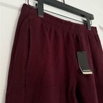 New Monrow Vintage Sweatpants Burgundy Small $135 Purple Photo 2