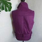 Oleg Cassini 90s  Purple Wool Vest Photo 3