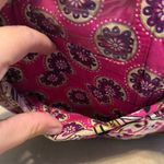 Vera Bradley  Pink and Purple Floral Cotton Crossbody Bag Photo 2