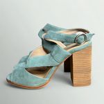 Chinese Laundry Kristin Cavallari by  Lara Crisscross Heeled Sandal in Jade Suede Photo 2