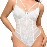 Boutique Chic White Lace Chemise Photo 0