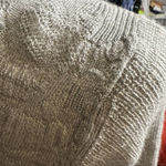 Eileen Fisher Medium Cardigan Knit Italian Yarn Merino Wool Grey Waterfall 3/4 Photo 5