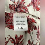 ASTR The Label Long Sleeve Bow Neck Lightweight Sheer Floral Blouse Size Medium Photo 7