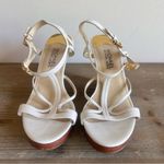 Michael Michael Kors Women’s T Ankle Strap Wedge Shoe Size 6.5 / 7 #836A Photo 1