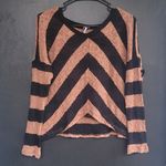 Splendid  Brown Black Cheron Knit Sweater XS Photo 6