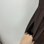 Madewell  The Melody Smocked Mini Dress Cotton Roasted Chicory Brown Medium NWT Photo 9