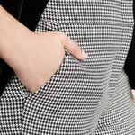 ALC Frank A.L.C. James Pants Houndstooth Cotton Blend Black Cream Size 18 NWT Photo 2