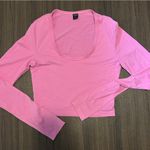 SheIn Hot Pink Long sleeve crop top Photo 0