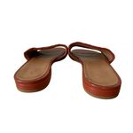 Aquatalia Talia Woven Leather Slides in Terracotta Brown Size 7 1/2 Photo 4