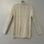 Garage ⭐️ cream colored cable knit long sleeve sweater dress size XS-S Photo 2