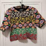 Alice + Olivia Ciara Knitted Crop Sweater Top Photo 4