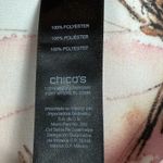 Chico's Travelers Top Women 2 US L Multi Wildflower Semi-Sheer Asymmetrical Hem Photo 7