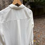 H&M  Elegant Oversized Cream Dress Shirt Photo 5