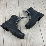 Sorel  Women's Lennox Leather Lace-Up STKD WP Boots US8.5 Black / Sea Salt $190 Photo 2